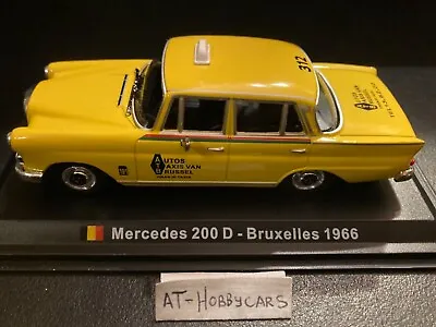 Mercedes Benz W110 200D Taxi German Bruxelles 1966 Diecast In 1/43 Scale READ • $21.95