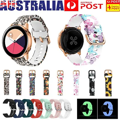 For Samsung Galaxy Watch 4 Classic 5 Pro Active 2 20mm Silicone Wrist Strap Band • $9.99