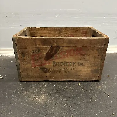 Vintage Wooden Excelsior Brewing Inc Beer Shipping Crate Brooklyn NY • $115