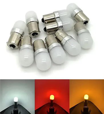 12v 24v 382 Ba15s R5W 245 207 LED Bulbs Opaque Frosted Lens Ba15s Marker Lights • $6.39