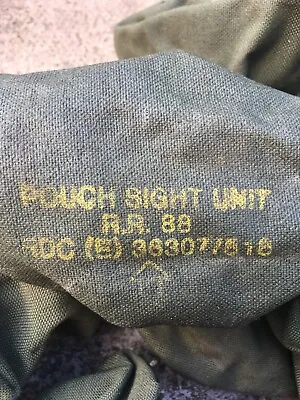 Genuine British Army Military SA80 SUSAT Sight Cover Pouch Gulf War 1 1988 Issue • £6.95