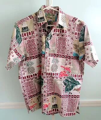 Mele Kalikimaka 1998 Christmas Reyn Spooner Mens SS Cotton Blend Shirt S VGC • $59.99
