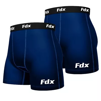 2 Pack Of Men’s Boxer Shorts Breathable Lycra Compression Trunk Pant Inner Weare • £9.99