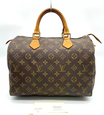 Auth Louis Vuitton Monogram Speedy 30 M41526 Handbag NS040236 • $203.01