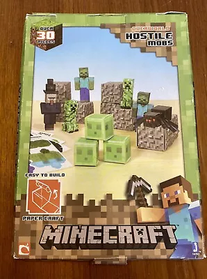 NEW Minecraft Overworld Hostile Mobs Easy To Build Paper Craft Mojang • $7.50