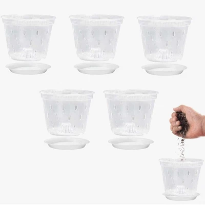 $49.46 • Buy Brand New Flower Pots Phalaenopsis Clear Garden Orchid Outdoor Plastic