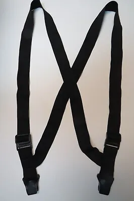 Men's Suspenders Undergarment Airport Black No Buzz Side Grip USA Made • $24.02