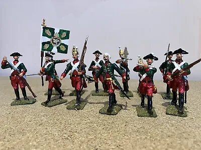 Britain's 12 Vintage Painted Metal American War Of Independence Military Figures • £20