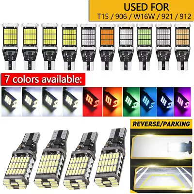 4/10X Bright White Canbus LED Bulb For Car Backup Reverse Light 912 921 T15 W16W • $13.29