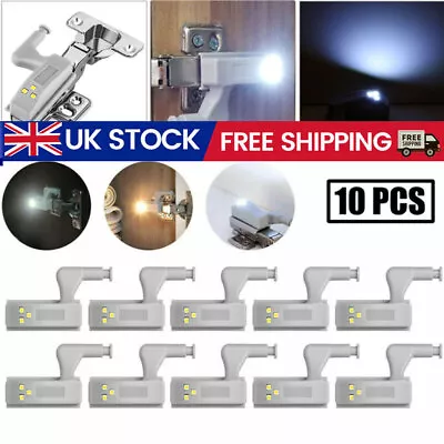 £6.99 • Buy 10X LED Smart Sensor Hinge Lights Kitchen Cabinet Wardrobe Closet Cupboard Light