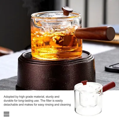 Teapot Tea Infuser Glass Glass Pot For Cooking On Stove Tea Stove Home • £20.55