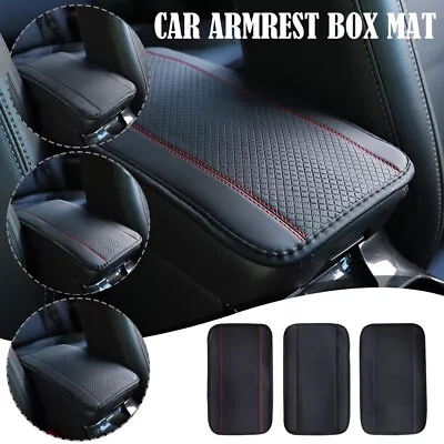 Car Auto Armrest Pad Cover Center Console Box Pu Leather Cushion Mat Accessories • $17.58