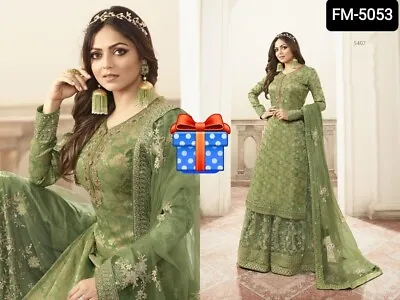 Bollywood Style Sharara Suits New Indian / Pakistani Designer Party Wear Dress • $79.99