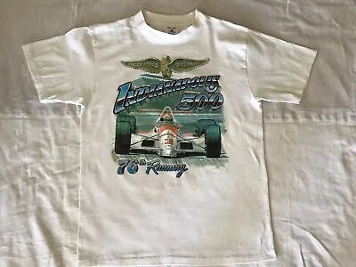 Vintage RARE!!! 76th Running Of The Indy 500 T-Shirt Size Large • $21