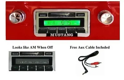 1964-1966 Ford Mustang Radio W/ FREE Aux Cable  230 Stereo • $207