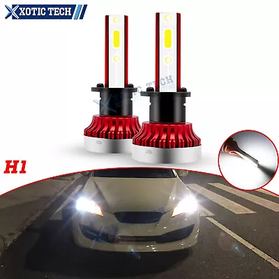 Ultra 6000K White H1 LED High Beam Headlight Bulbs Conversion Kit For Hyundai • $8.59