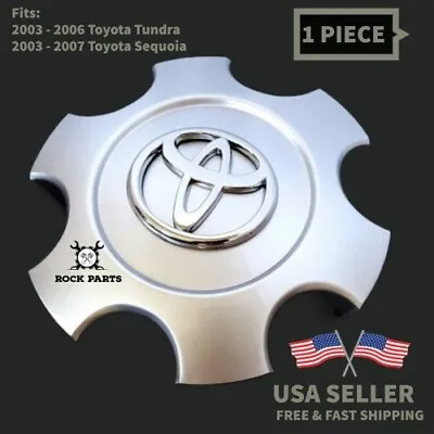 New 1pc TOYOTA Sequoia 2003 To 2007 CENTER HUB CAP SILVER 560-69440  17 WHEEL • $19.88