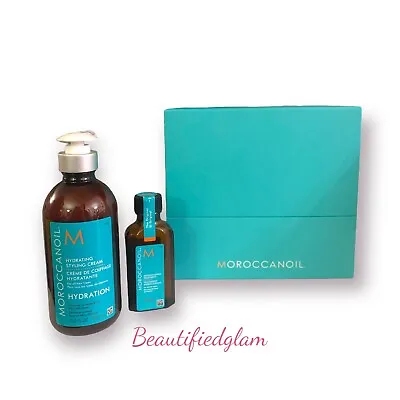 Moroccanoil Moroccanoil Treatment & Hydrating Styling Cream Hair Set OF 2 NEW • $59.99