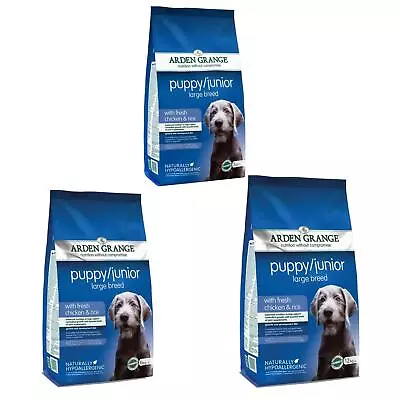 £16.79 • Buy Arden Grange Puppy/Junior Large Breed Chicken & Rice Dry Dog Food Hypoallergenic
