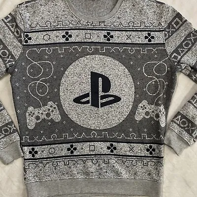 $19.99 • Buy Official Playstation Men's Medium Ugly Christmas Sweater PS Controller Pullover