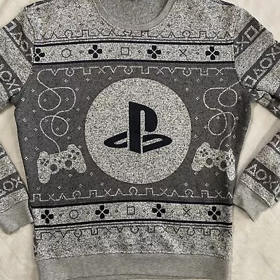$19.99 • Buy Official Playstation Men's Medium Ugly Christmas Sweater PS Controller Pullover