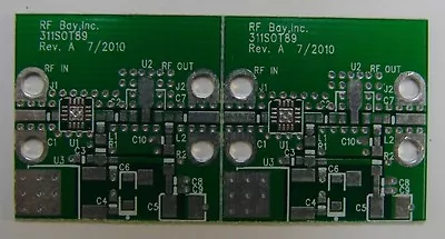 Develop PCB For Hittite HMC311LP3 + SOT89 MMIC Amplifier Qty.2 • $16.99