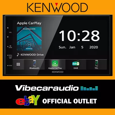 Kenwood DMX5020DABS - 6.8  CarPlay Android Auto DAB+ Bluetooth Car Stereo BNIB • £449.99