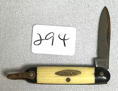 Vintage Scout Wadsworth Single Blade Beige Folding Pocket Knife (#294) • $66.75