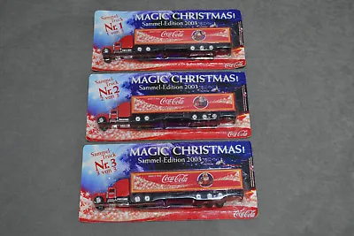 3x Kenworth Coca Cola Christmas Truck Lorry Holidays Xmas Santa Village Railway • £44.99