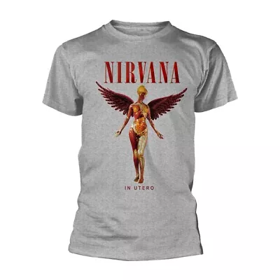 NIRVANA - IN UTERO (SPORT GREY) GREY T-Shirt X-Large • $39.40