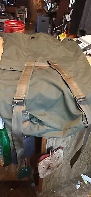 Us Army Duffle Bag Green Canvas Military 24x36 #2 • $11.50