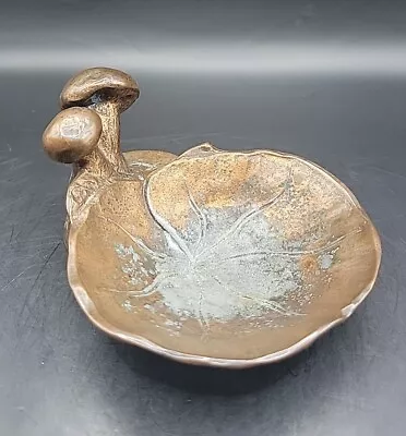 Bronzed Metal Lilly Pad And Mushroom Pin Tray Signed McClelland Barclay (1933) • $65