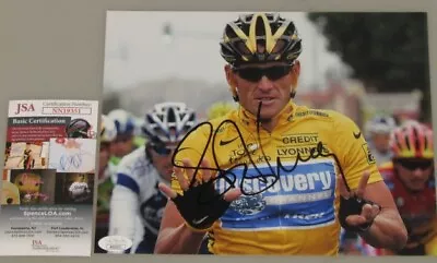 £158.10 • Buy LANCE ARMSTRONG Hand Signed 8'x10' Photo + JSA COA