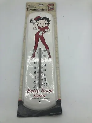 £62.25 • Buy 1990’s Betty Boop Drive In Waitress At The Diner Wall Thermometer New Old Stock