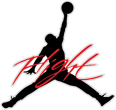 Michael Jordan MJ NBA Basketball Legend Air Flight Vinyl Sticker Decal Cornhole • $7.49