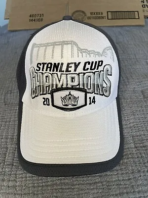 NHL New Era 39Thirty Los Angeles Kings 2014 Stanley Cup Champs Cap Hat  H1 • $6.99