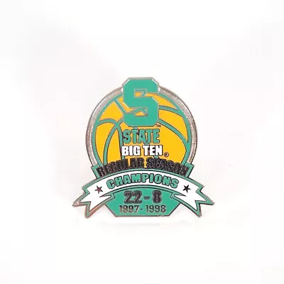 Michigan State Basketball 1997-1998 Big Ten Regular Season Champions Pin • $19.99