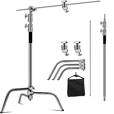 Selens 11ft Studio Heavy Duty Light C Stand Tripod Boom Arm 1/4  3/8  Sandbag • $98.99