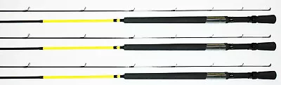 3 Ea Mr. Crappie Custom Graphite Rear Seat Rod 12' Pole Cgr12l-2  Yellow/black • $110.95