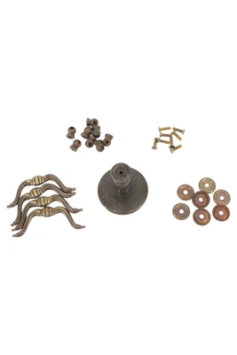 £12.60 • Buy Vintage Furniture Grips - Buttons Brass Antique
