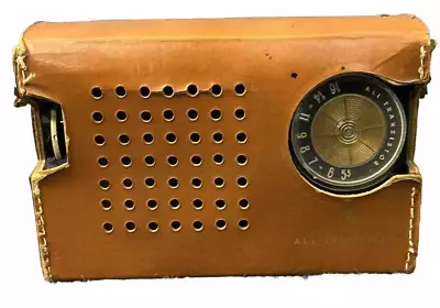 VTG General Electric GE P-807J Black Radio All Transistor Battery Power Untested • $14.97