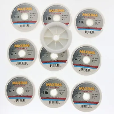 10 Maxima Monofilament Leader Wheel 4lbs Chameleon ~ NEW • $11.89