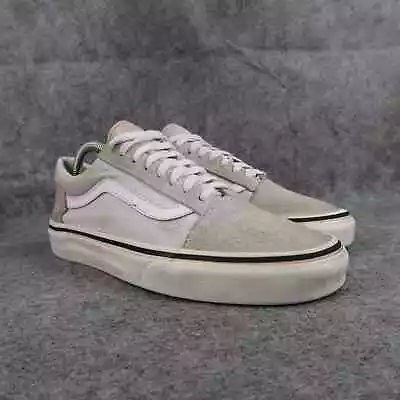 Vans Shoes Womens 9 Sneaker Old Skool Skate Casual Classic Suede Canvas Grey Low • £37.58