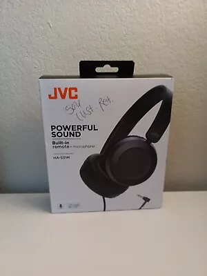 JVC Powerful Sound Built In Remote + Microphone Stereo Headphones HA-S31M • $16