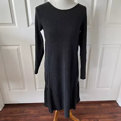 Eileen Fisher Womens Merino Wool Shift Dress Size Small Gray Capsule Stretch • $43.95