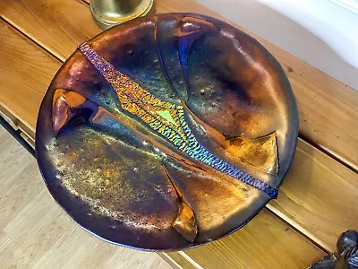 OOAK Stunning Ann Adair Voulkos Studio Art Glass Platter - Large & Unique Piece! • $2599.95