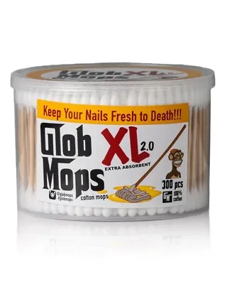 Glob Mops Q Tips. Cotton Tips. Bamboo Stem. Bleach & Glue Free. 300 Swabs. UK • £7.50