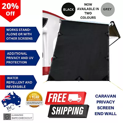 Caravan Privacy Screen End Wall Screens Awning Waterproof Reversible Sun Shade • $60.19