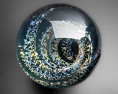 Joe Winterbower 1.5  Vortex Boro Fumed Lampwork Contemporary Art Glass Marble • $160