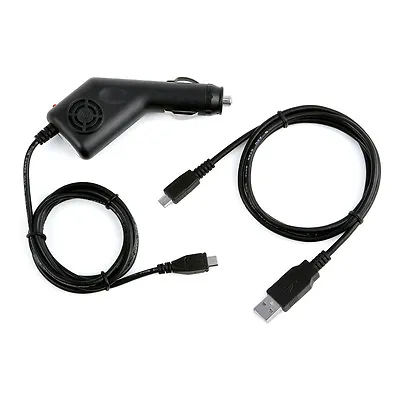 DC Car Power Charger Adapter + USB PC Cord Cable For Motorola H700 Headset BT • $9.85